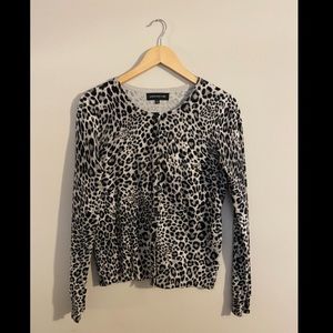 Cheetah print cardigan